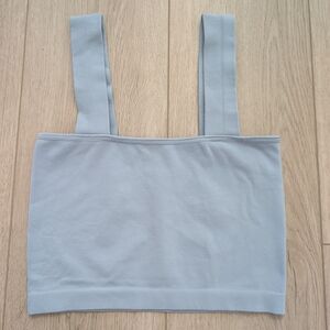 By Together square-neck seamless crop tank top with wide shoulder straps